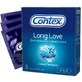 Презервативи латексні з силіконовою змазкою CONTEX Long Love з анестетиком, 3 шт. 