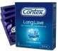 Презервативи латексні з силіконовою змазкою CONTEX Long Love з анестетиком, 3 шт. 
