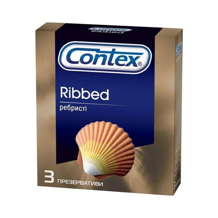 Презервативи Contex Ribbed, 3 шт