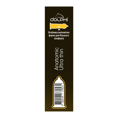 Презервативи Dolphi Anatomic Ultra Thin, 3 шт.: ціни та характеристики