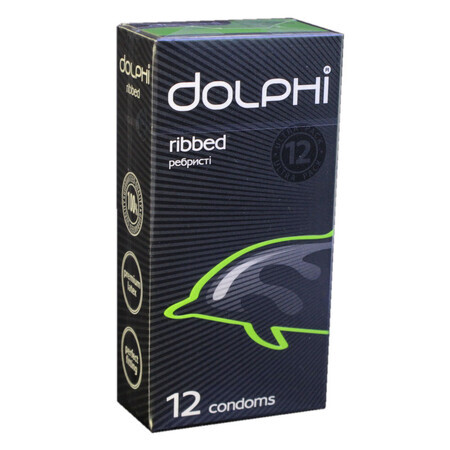 Презервативи Dolphi Ribbed 12 шт