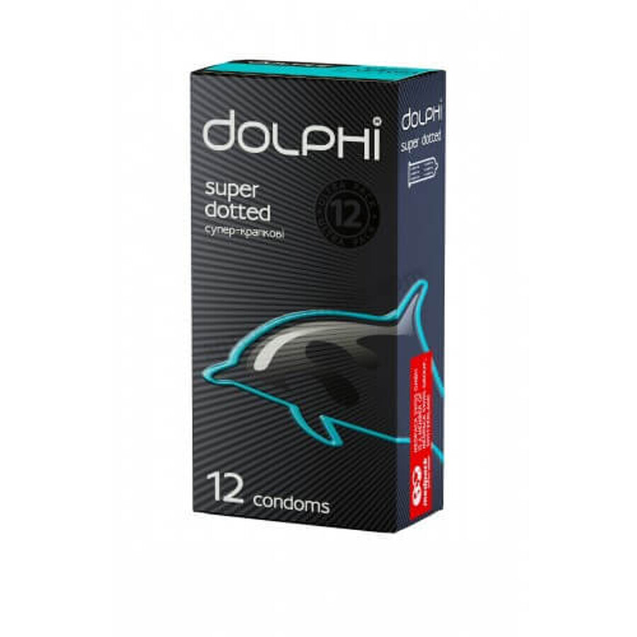 Презервативи Dolphi Super Dotted 12 шт: ціни та характеристики
