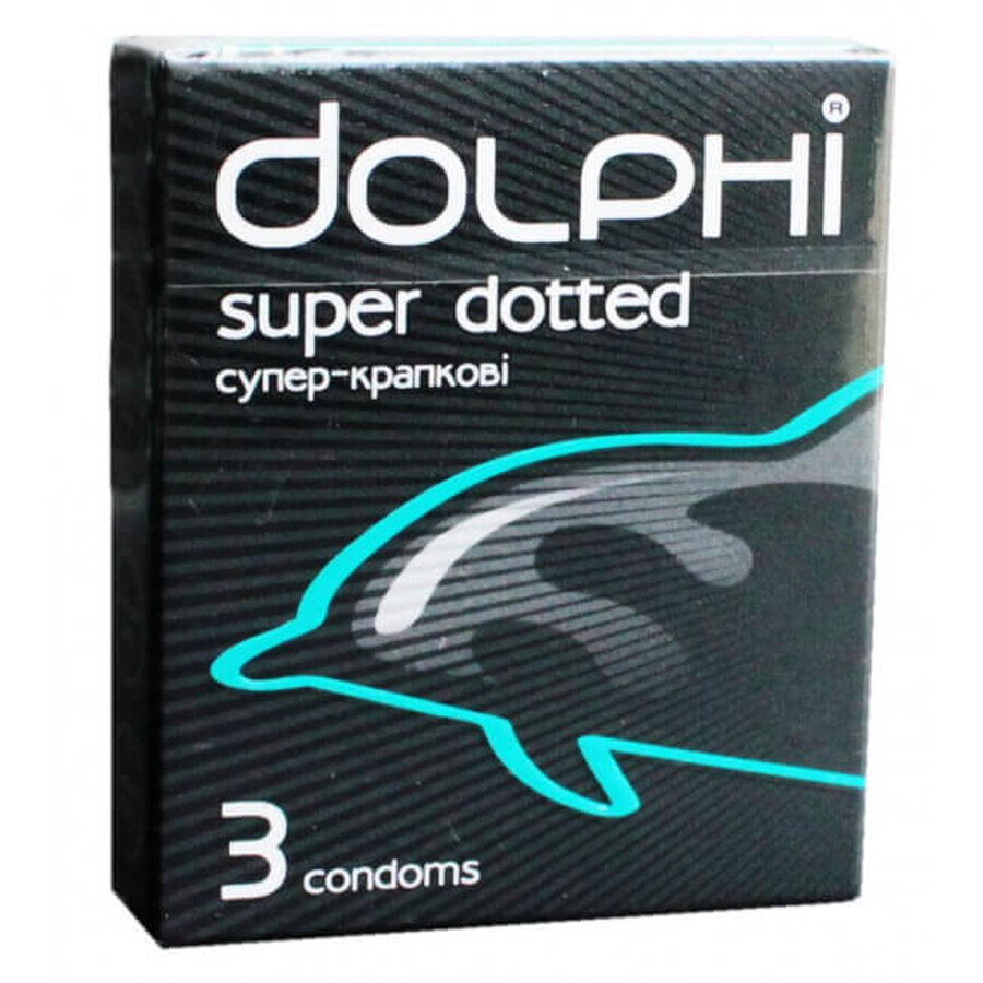 Презервативи Dolphi Super Dotted 3 шт: ціни та характеристики