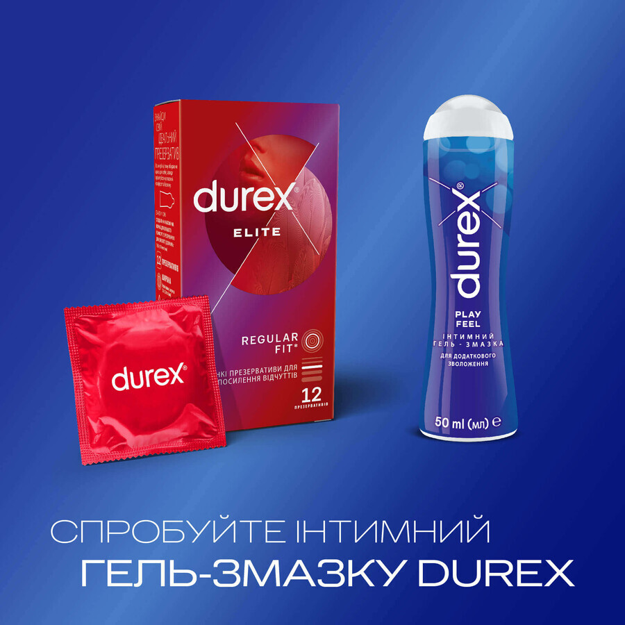 Презервативы латексные с силиконовой смазкой DUREX Elite особенно тонкие, 12 шт.: цены и характеристики