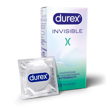Презервативы латексные с силиконовой смазкой DUREX® Invisible (ультратонкие), 12 шт.: цены и характеристики