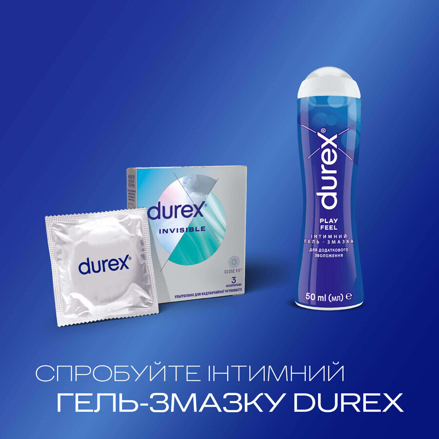 Презервативы латексные с силиконовой смазкой DUREX Invisible ультратонкие, 3 шт.: цены и характеристики