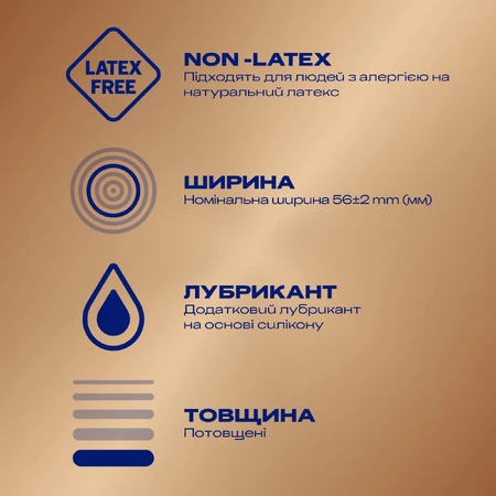 Презервативи з синтетичного латексу з силіконовою змазкою DUREX® Real Feel (натуральні відчуття), З шт. (безлатексні): ціни та характеристики