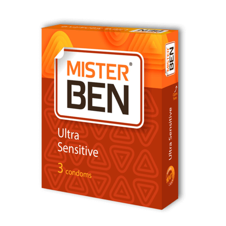 Презервативи Mister Ben Ultra Sensitive 3 шт: ціни та характеристики