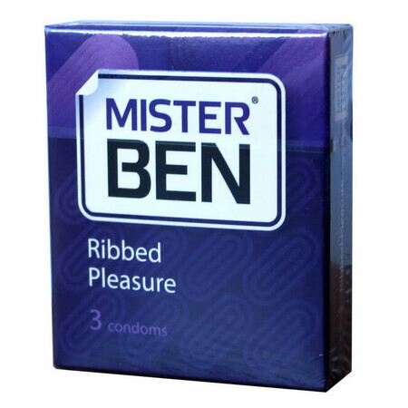 Презервативи Mister Ben Ribbed Pleasure 3 шт