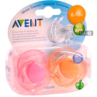 Пустышка Philips AVENT  SCF178/24 Freeflow 6-18 мес, №2