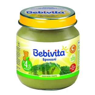 Пюре овощное "брокколи" тм "bebivita" 100 г