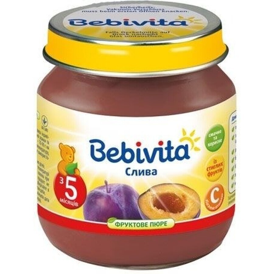 Пюре фруктовое "слива" тм "bebivita" 100 г: цены и характеристики
