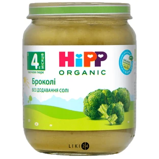 Органічне пюре HiPP Брокколі, 125 г