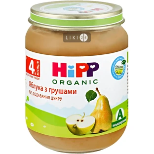 Пюре фруктовое "яблоки с грушами" hipp 125 г, с 4 мес.