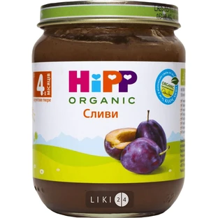 Органічне пюре Нірр Сливи, 125 г
