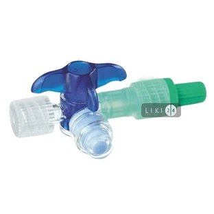 Кран 3-ходовой Discofix C-3 синий 1 шт
