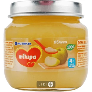 Пюре дитяче фруктове Milupa Яблуко з 4 міс. 100 г