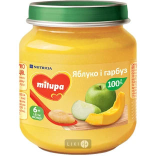 Пюре Milupa Яблуко-гарбуз з 6 місяців 125 г