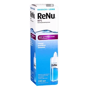 Раствор для контактных линз Bausch & Lomb ReNu MPS, 240 мл