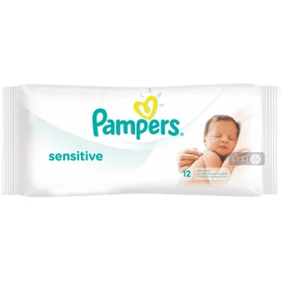 Дитячі вологі серветки Pampers Sensitive 52 шт