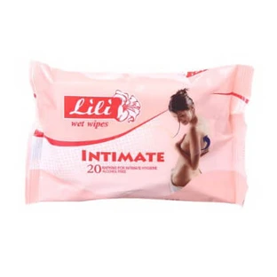 Серветки вологі "lili" д/інтимн. гігієни №20