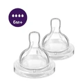 Соска силіконова Philips AVENT Анти-Колік швидкий потік від 6 міс 2 шт SCY764/02