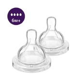 Соска силіконова Philips AVENT Анти-Колік швидкий потік від 6 міс 2 шт SCY764/02