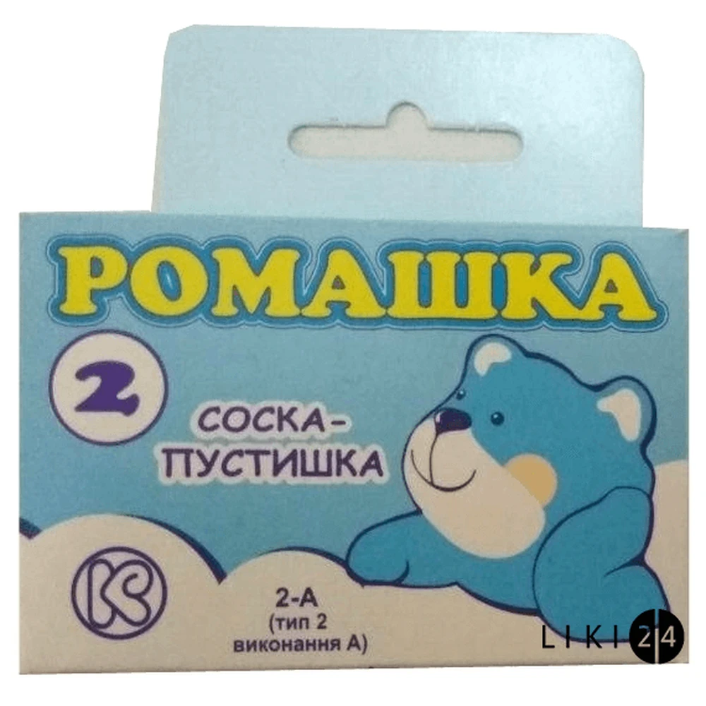 Соска-пустушка латексна Київгума Ромашка 1 шт упаковка П/Е: ціни та характеристики