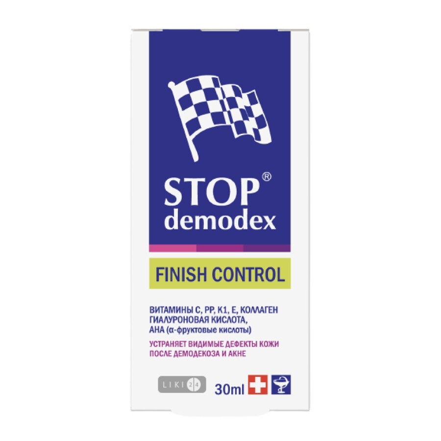 Фініш контроль гель Stop Demodex 30 мл: ціни та характеристики