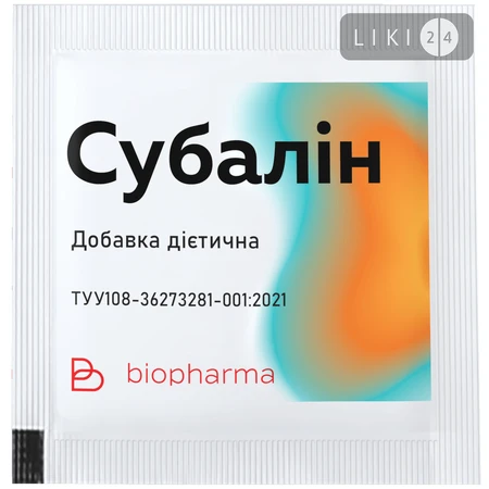 Субалин пор. саше №10: цены и характеристики