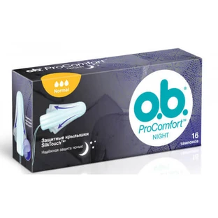 Тампони гігієнічні o.b. ProComfort Normal, Night 16 шт