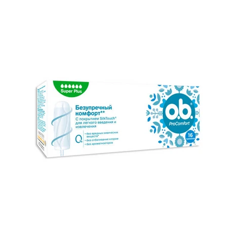 Тампоны o.b. ProComfort Super Plus 16 шт: цены и характеристики