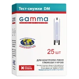 Тест-полоски для глюкометра Gamma DM №25