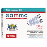 Тест-полоски для глюкометра Gamma DM №50