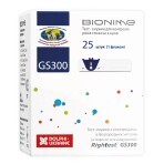 Тест-полоски для глюкометра Bionime Rightest GS 300 №25: цены и характеристики