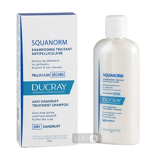 Шампунь Ducray Squanorm Против сухой перхоти, 125 мл
