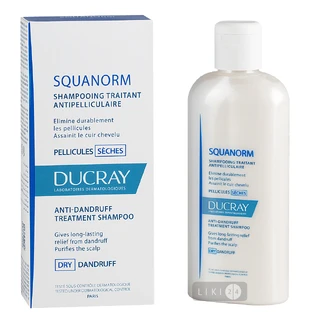 Шампунь Ducray Squanorm Против сухой перхоти, 200 мл