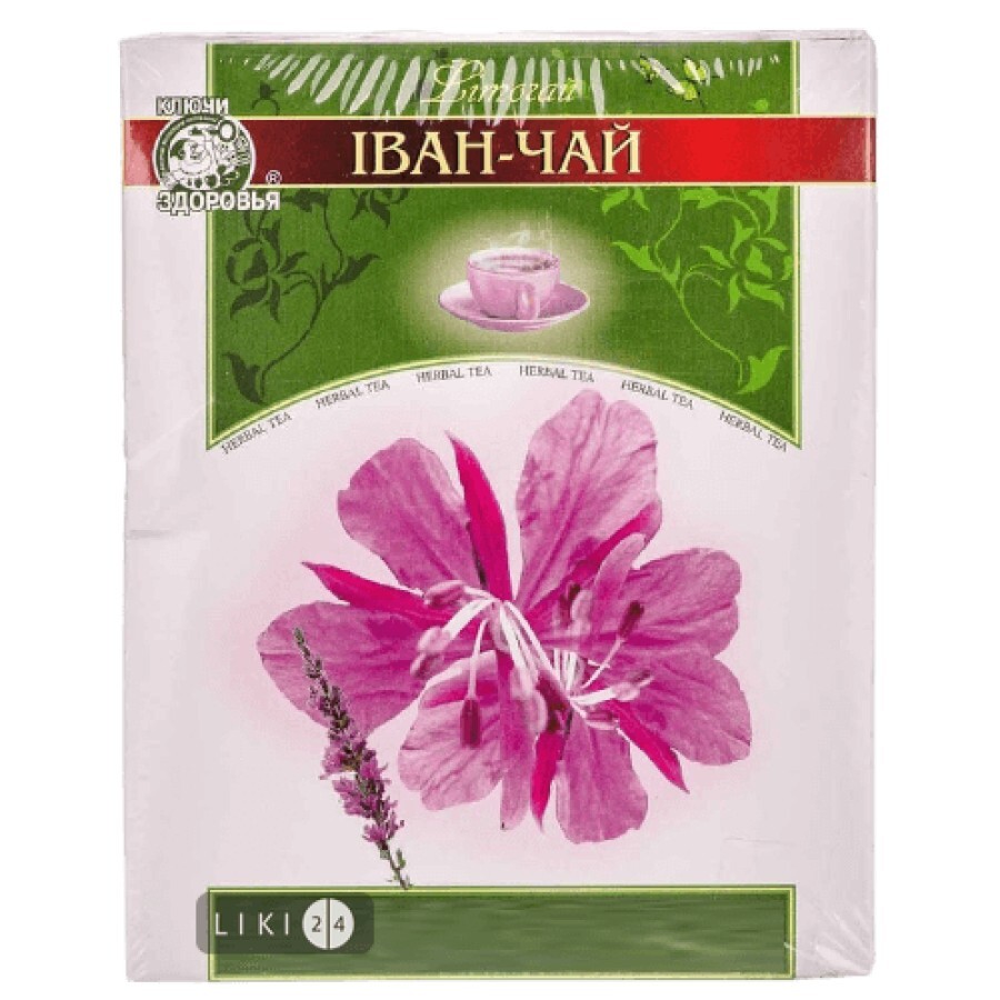 Фиточай Ключи здоровья Иван-чай пакет 1.5 г 20 шт: цены и характеристики