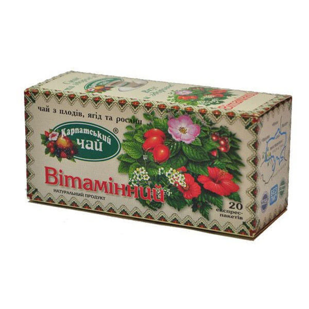 Фиточай Карпатская Лечебница Витаминный пакет 1.5 г 20 шт: цены и характеристики