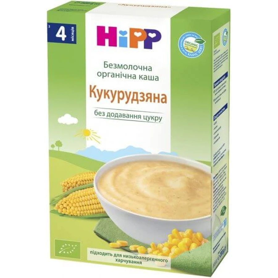 Детская каша HiPP Кукурузная органическая безмолочная, 200 г: цены и характеристики
