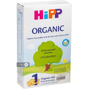 Детская сухая молочная смесь HiPP Organic начальная с рождения 300 г
