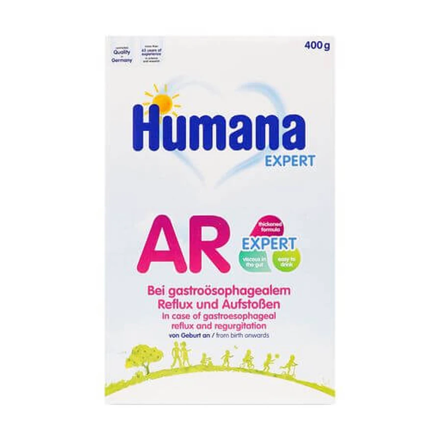 Сухая молочная смесь Humana AR Expert при срыгиваниях, для детей с рождения, 400 г: цены и характеристики