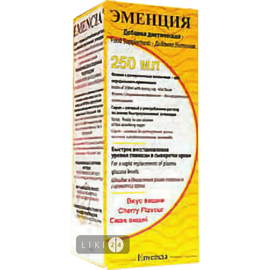 Эменция чери сироп 250 мл: цены и характеристики