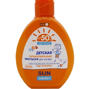 Эмульсия Sun Energy Kids для загара гипоаллергенная детская SPF 50, 150 мл