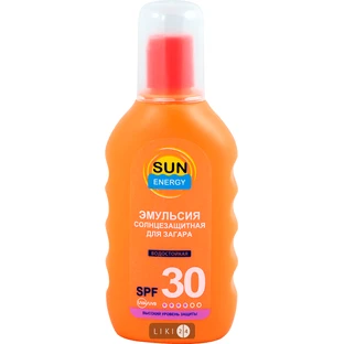 Эмульсия для загара Sun Energy Panthenol SPF 30 150 мл