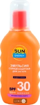 Эмульсия для загара Sun Energy Panthenol SPF 30 150 мл