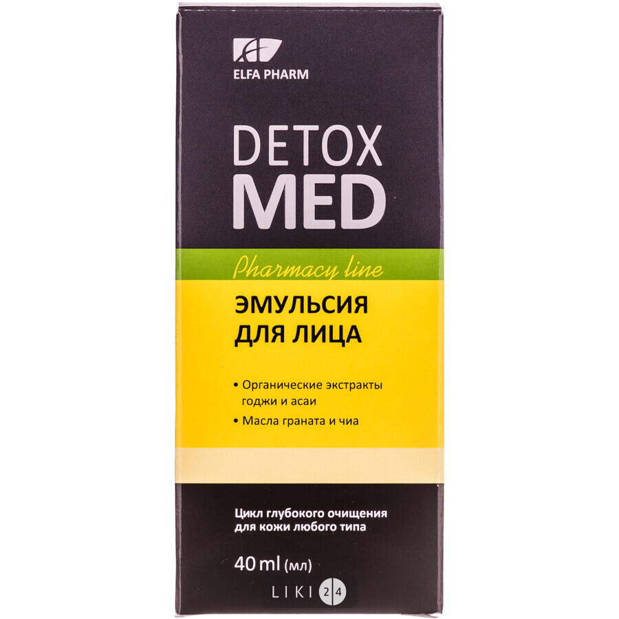 Эмульсия Elfa Pharm Detox Med, 40 мл: цены и характеристики