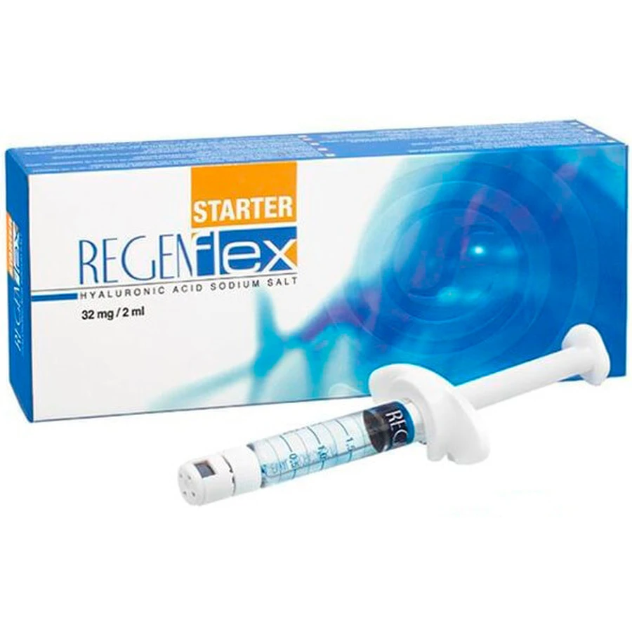 Ендопротез синовіальної рідини Regenflex Starter 1,6%, 32 мг/2 мл, шприц: ціни та характеристики