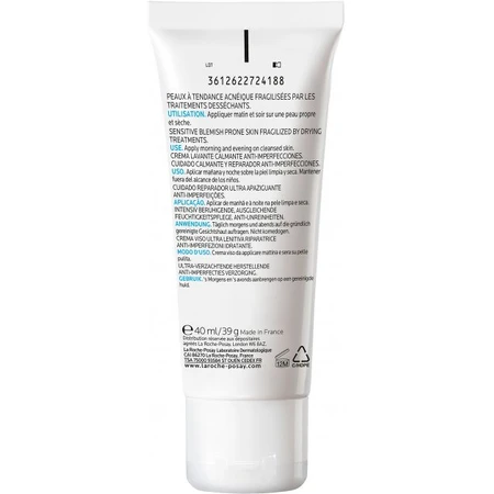 Крем для лица La Roche-Posay Effaclar H Iso-Biome интенсивно увлажняющий для восстановления обезвоженной проблемной кожи склонной к акне, 40 мл: цены и характеристики
