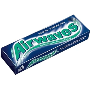 Жевательная резинка Airwaves Menthol and Eucalyptus подушечки, №10